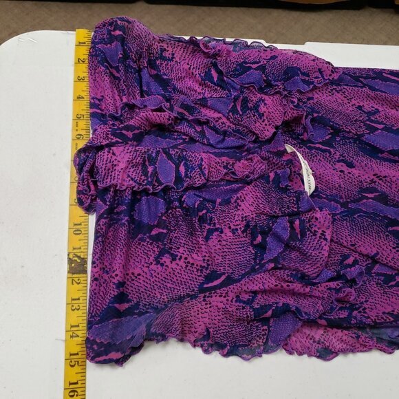 Diane Von Furstenberg Womens Silk Animal Snake Print Y2K Dress Size S Midi Event - Picture 5 of 8